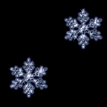 冬、雪の結晶の壁紙、背景素材 pa02