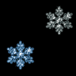 冬、雪の結晶の壁紙、背景素材 pa07