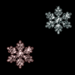 冬、雪の結晶の壁紙、背景素材 pa08