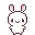 うさぎのアイコン、イラスト b14