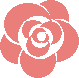 薔薇のアイコン、イラスト ub01