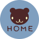 くまのHOME 文字アイコン ga02