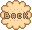 クッキーのBACK 文字アイコン pc01