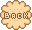 クッキーのBACK 文字アイコン pc05
