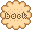 クッキーのBACK 文字アイコン pc07