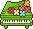 おもちゃのピアノのアイコン、イラスト b04