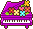 おもちゃのピアノのアイコン、イラスト b06