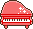 おもちゃのピアノのアイコン、イラスト bd09