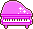 おもちゃのピアノのアイコン、イラスト bd15