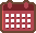 カレンダーのアイコン、イラスト caf01