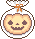 ハロウィンのかぼちゃクッキーのアイコン、イラスト p09