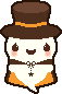 ハロウィンのおばけのアイコン、イラスト ia01