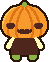 ハロウィンのかぼちゃのアイコン、イラスト ia05