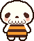 ハロウィン、骸骨のアイコン、イラスト ia06