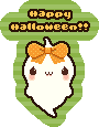 ハロウィンのおばけのアイコン、イラスト ib02
