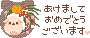 卯年/お正月飾りとうさぎのアイコン、イラスト ix05
