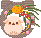 卯年/お正月飾りとうさぎのアイコン、イラスト ix06