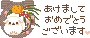 卯年/お正月飾りとうさぎのアイコン、イラスト ix07
