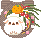 卯年/お正月飾りとうさぎのアイコン、イラスト ix08