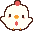 鶏のアイコン、イラスト naf01