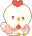 酉年/鶏のアイコン、イラスト yb04
