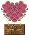 バレンタイン、薔薇の飾りのアイコン、イラスト g02