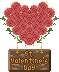 バレンタイン、薔薇の飾りのアイコン、イラスト g04
