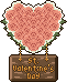 バレンタイン、薔薇の飾りのアイコン、イラスト g10