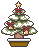 クリスマスツリーのアイコン、イラスト f04