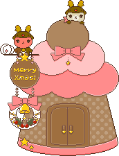 クリスマスツリーとトナカイうさぎ＆くまのアイコン、イラスト u01