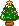 クリスマスツリーのアイコン、イラスト v05