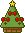 クリスマスツリーのアイコン、イラスト w01