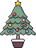 クリスマスツリーのアイコン、イラスト e04