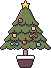 クリスマスツリーのアイコン、イラスト e08