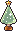 クリスマス、ガラス風ツリーのアイコン、イラスト fc02