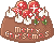 クリスマスケーキのアイコン、イラスト tb06