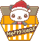 クリスマス、箱入りぱんだサンタのアイコン、イラスト vd04