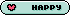文字アイコン、HAPPY bh02