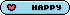 文字アイコン、HAPPY bh10