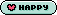 文字アイコン、HAPPY bs02
