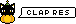 黒猫とかぼちゃの返信アイコン 03a-clapres