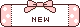 リボンの付いたNEWアイコン 11a-new