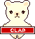 くまのWEB拍手アイコン 23b-clap