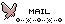 蝶のMAILアイコン 29a-mail