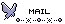 蝶のMAILアイコン 29b-mail