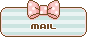 リボンの付いたMAILアイコン 39b-mail