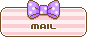 リボンの付いたMAILアイコン 39c-mail