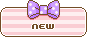 リボンの付いたNEWアイコン 39c-new