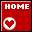 ハートのHOMEアイコン 42b-home