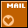 ハートのMAILアイコン 42c-mail